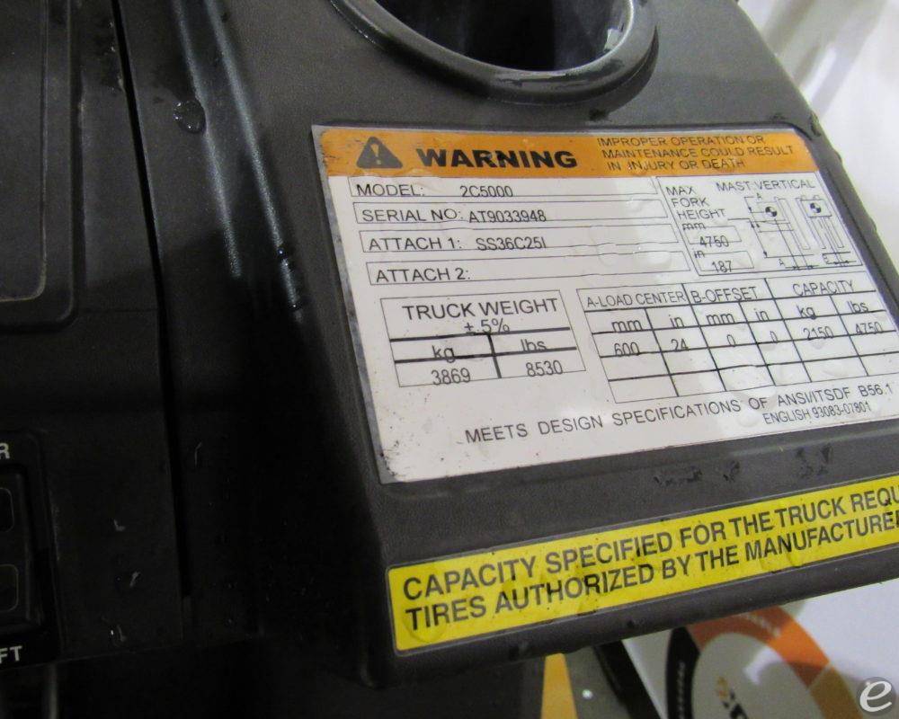 2012 Cat                                       2C5000 LP Gas Forklift - 123Forklift