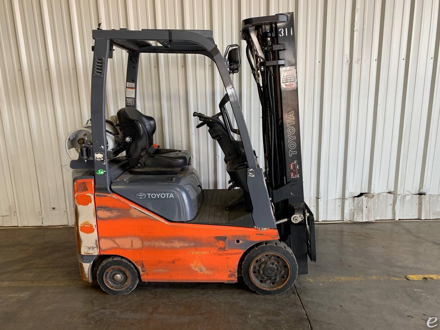 2019 Toyota 8FGCU15 LP Gas Forklift...