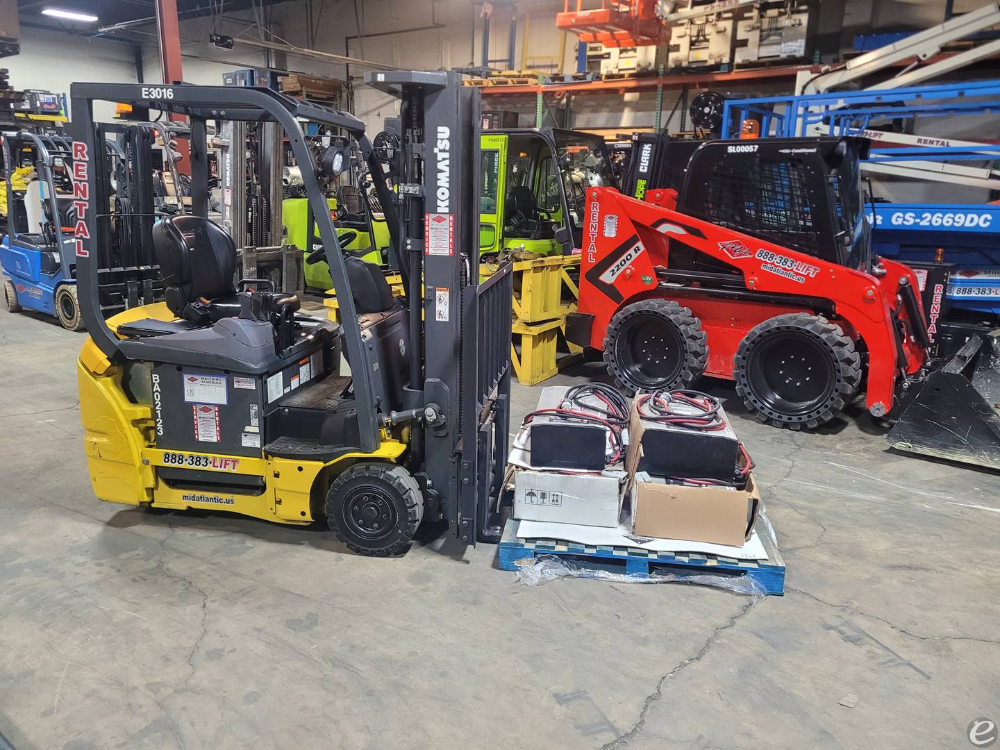 2013 Komatsu FB15MU-12 Electric Forklift - 123Forklift