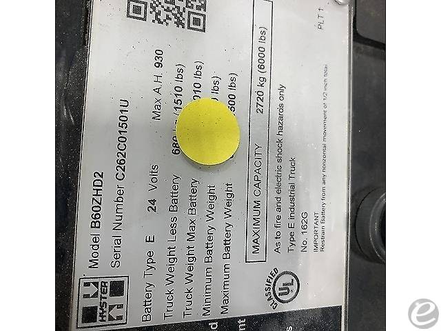 2020 Hyster B60ZHD2 Electric Forklift - 123Forklift