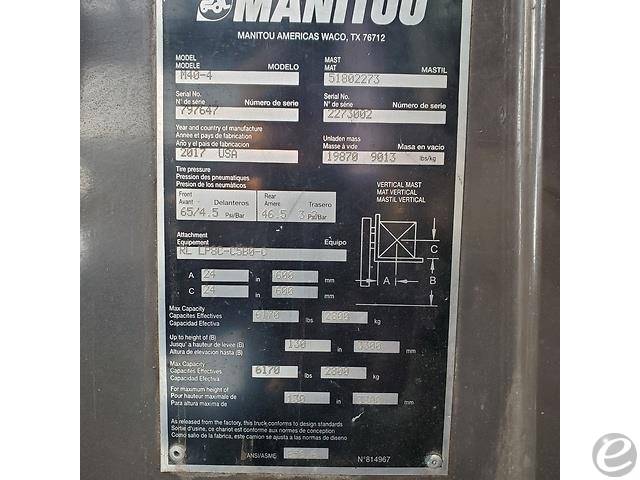  Manitou M 40-4 Diesel Rough Terrain - 123Forklift
