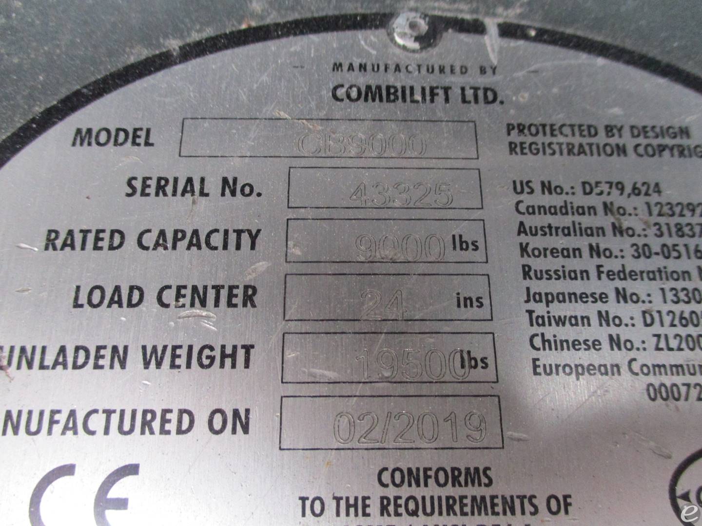 2019 Combilift CB9000