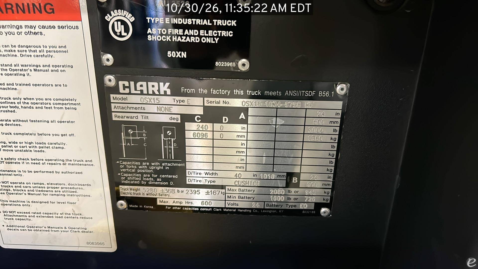 2022 Clark OSX15
