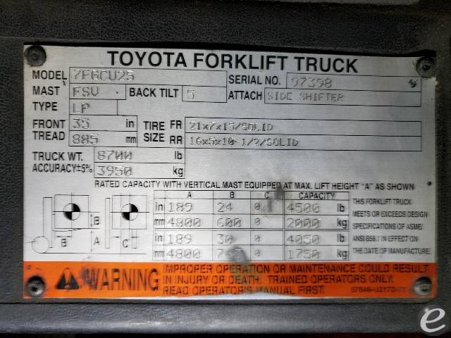 2006 Toyota 7FGCU25