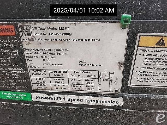 2014 Hyster S50FT