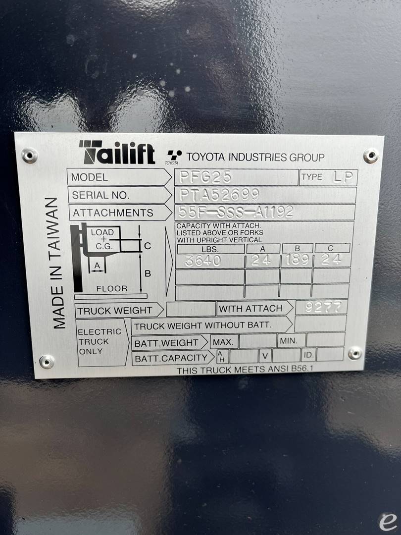2025 Tailift PFG25