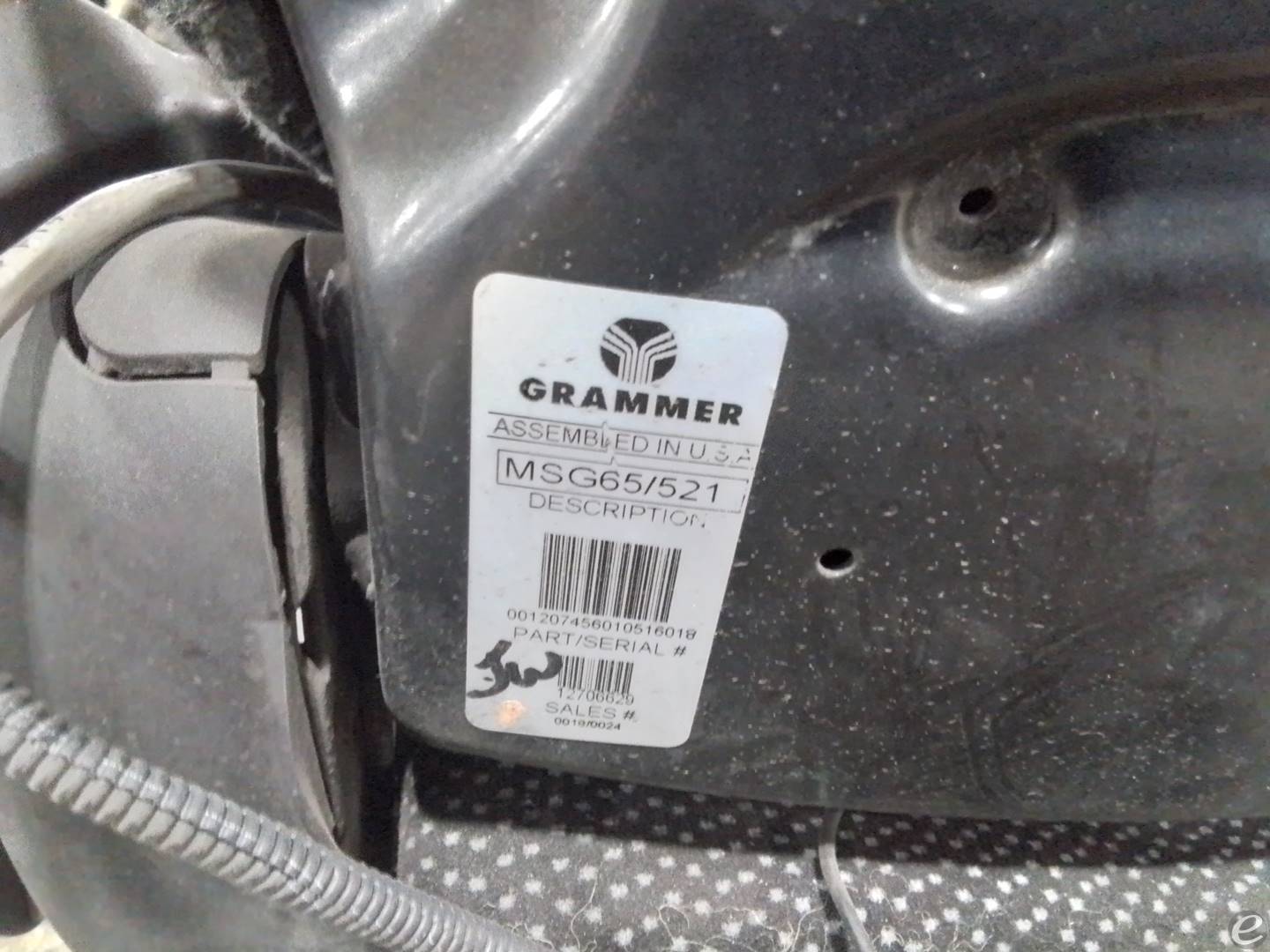 Grammer replacement forklift seat