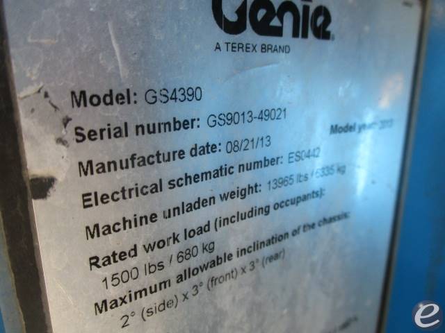 2013 Genie GS4390RT