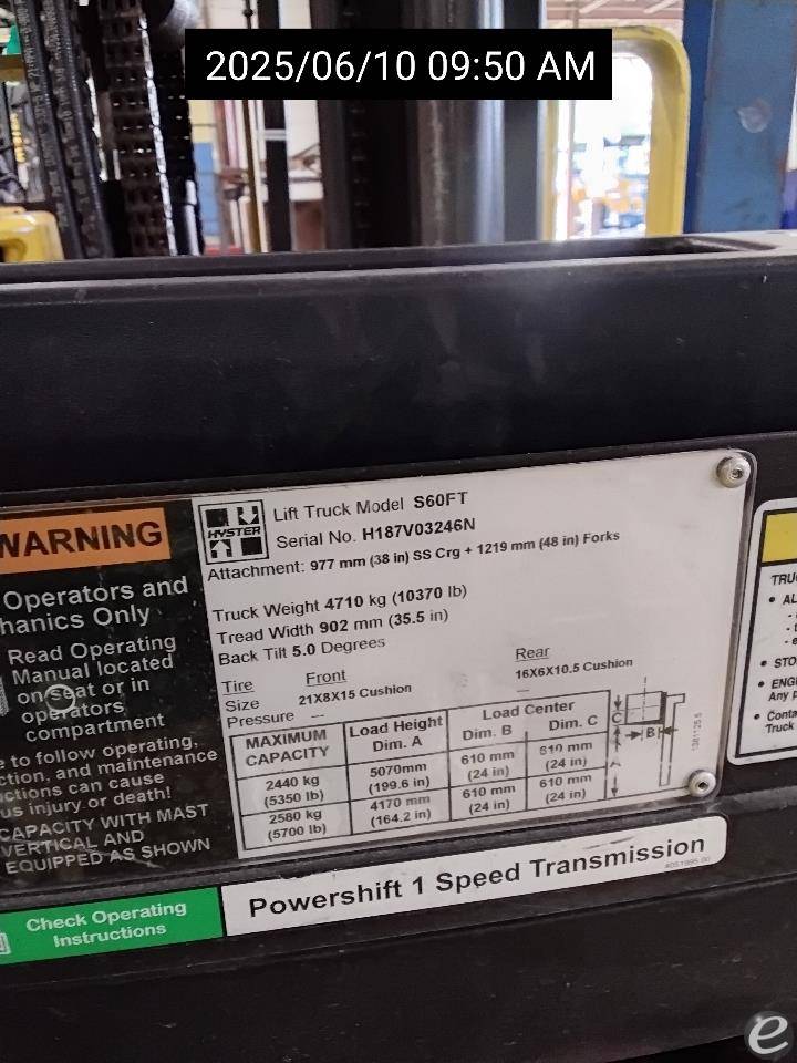 2015 Hyster S60FT