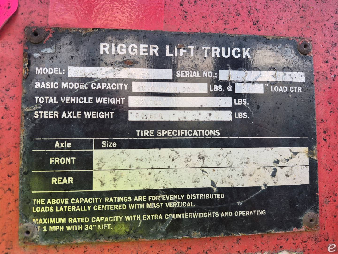 Rigger Lift TC40160