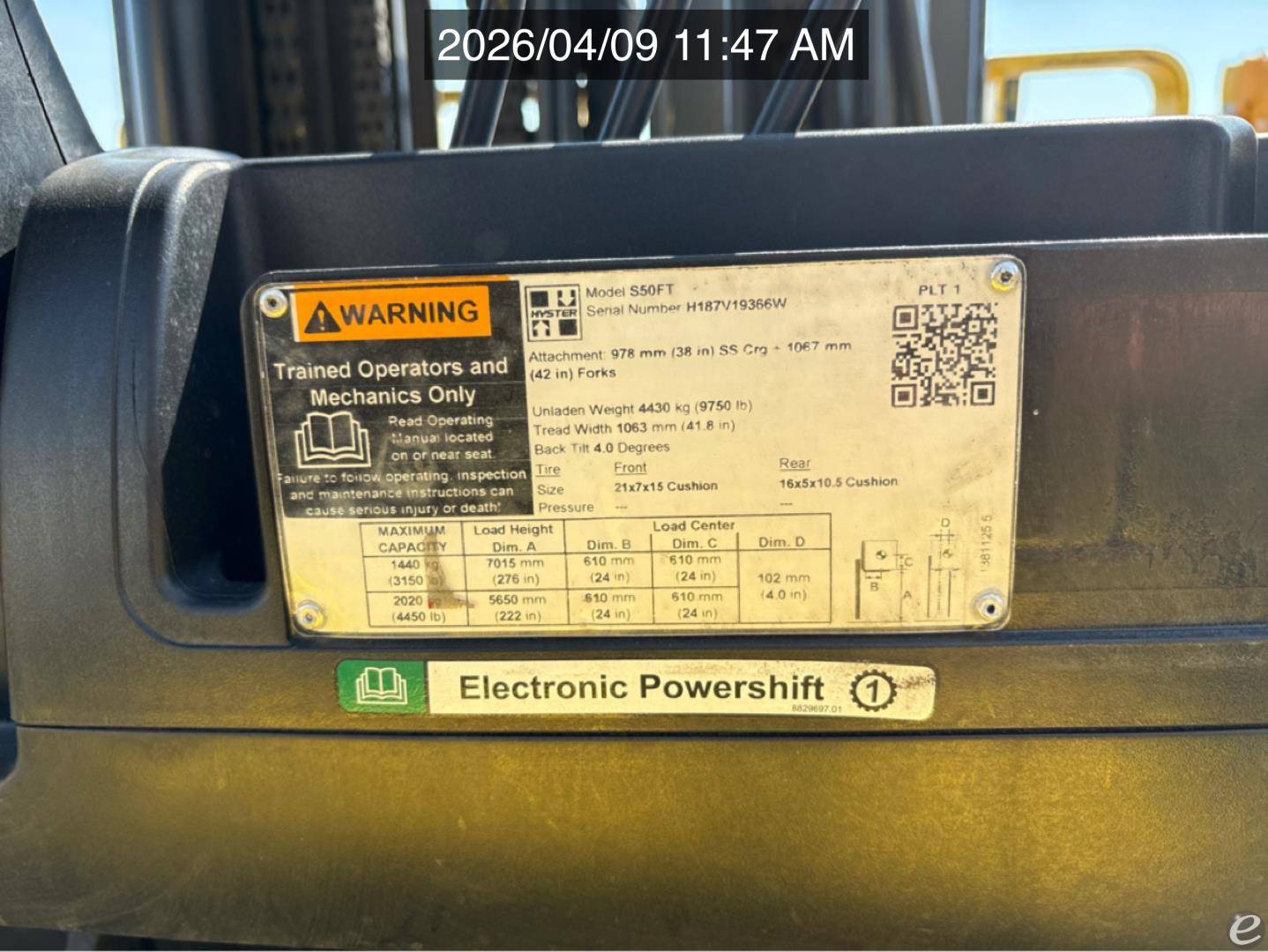 2022 Hyster S50FT