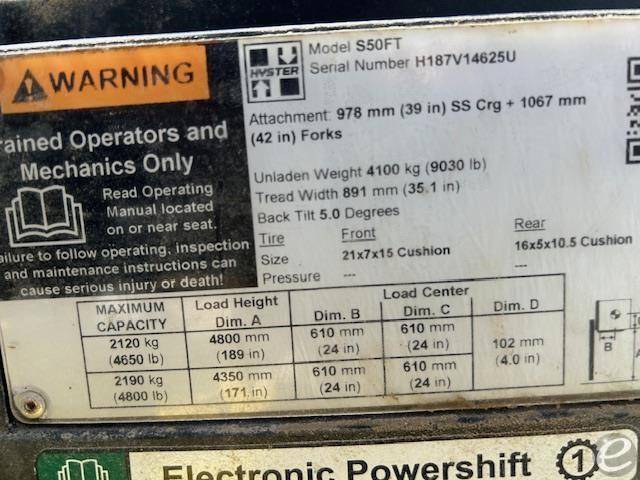2020 Hyster S50FT LP Gas Forklift - 123Forklift