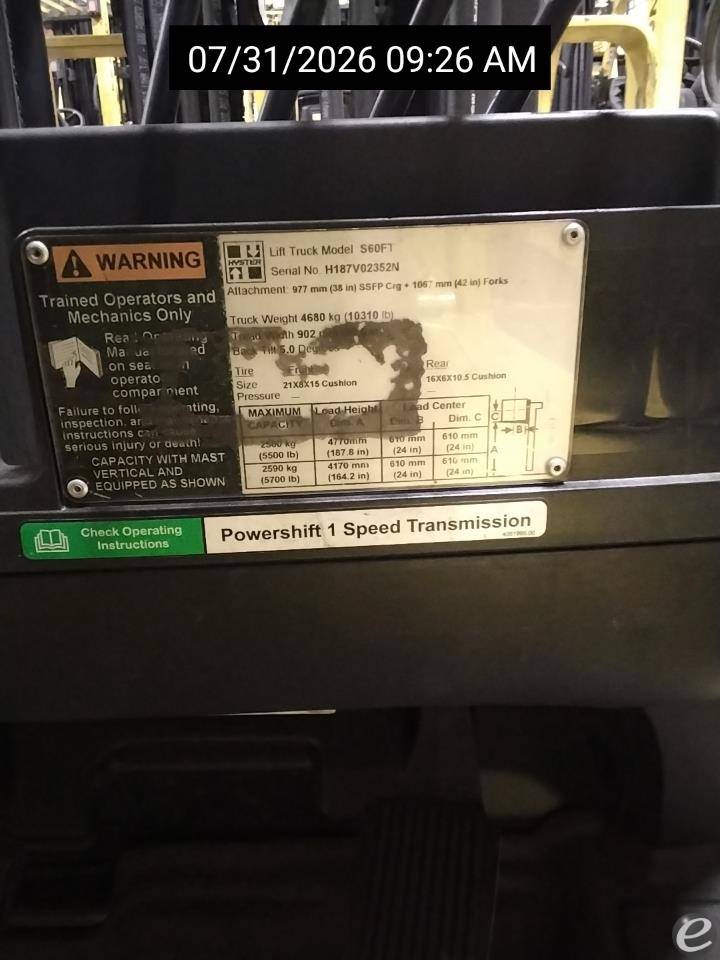 2015 Hyster S60FT