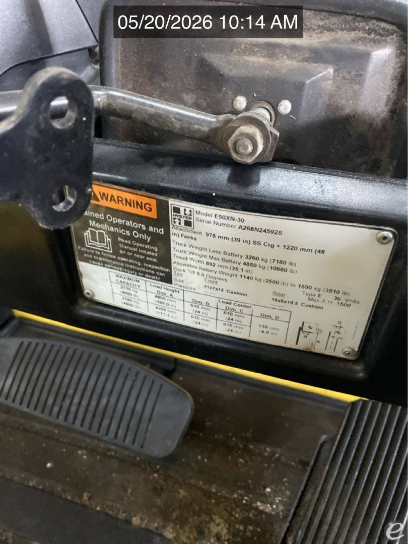 2018 Hyster E50XN
