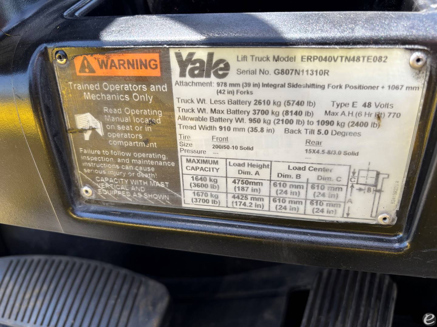 2017 Yale ERP-040VT
