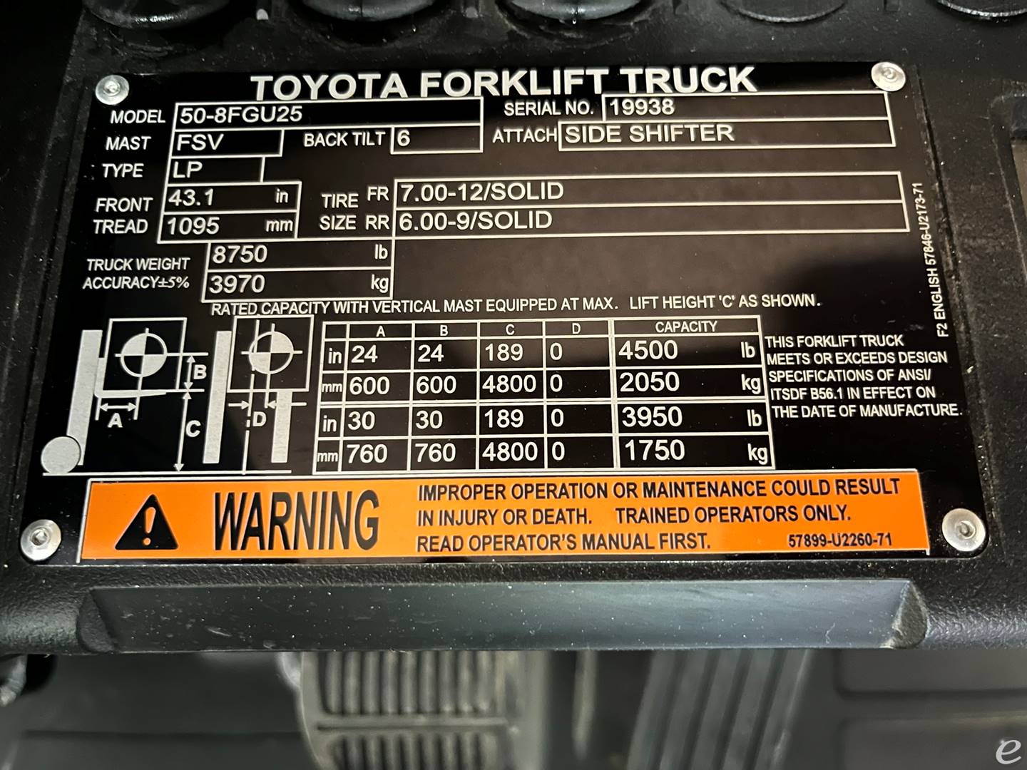 2023 Toyota 50-8FGU25