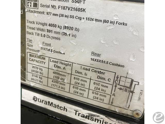2012 Hyster S50FT LP Gas Forklift