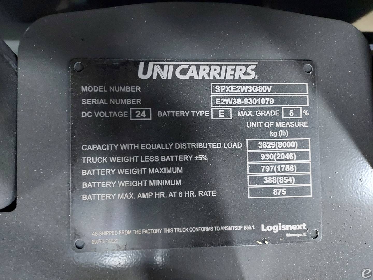 2023 Unicarriers SPXE80