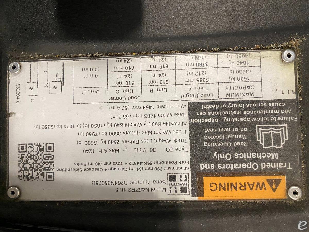 2020 Hyster N45ZR2