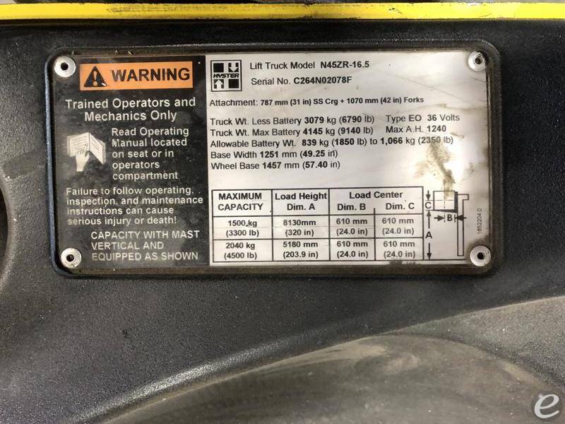 2008 Hyster N45ZR-16.5