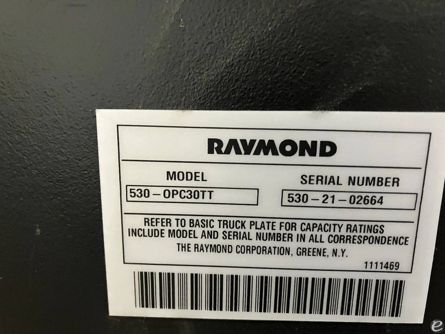 2021 Raymond 530-OPC30TT
