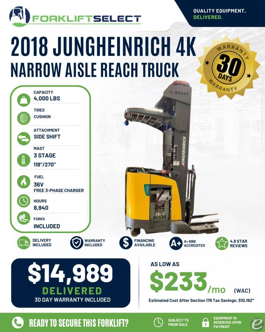 2018 Jungheinrich ETR340A