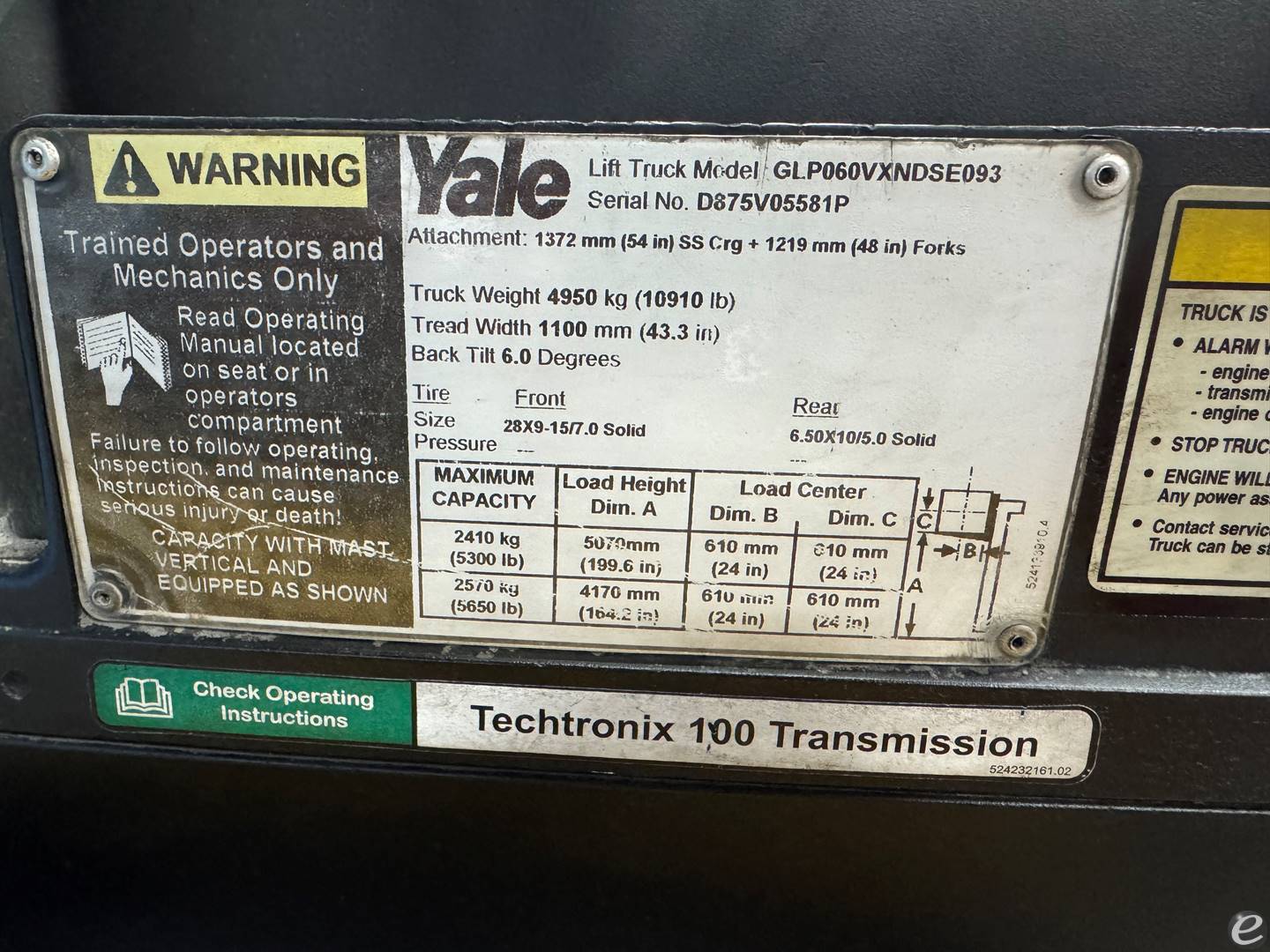 2016 Yale GLP060VX
