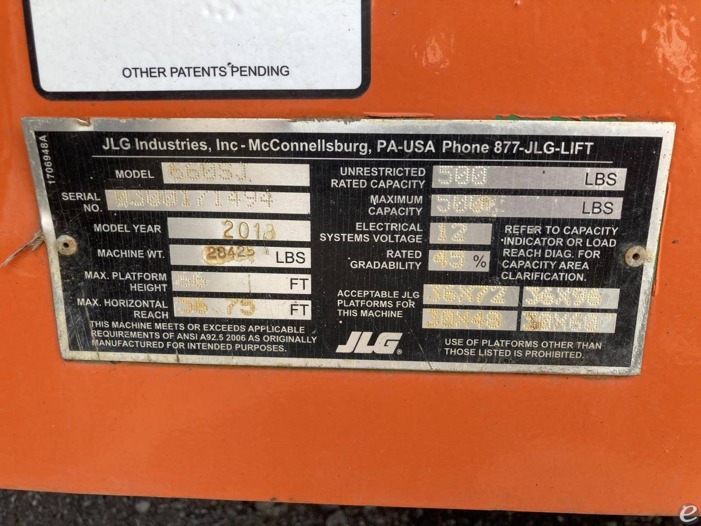 2013 JLG 660SJ