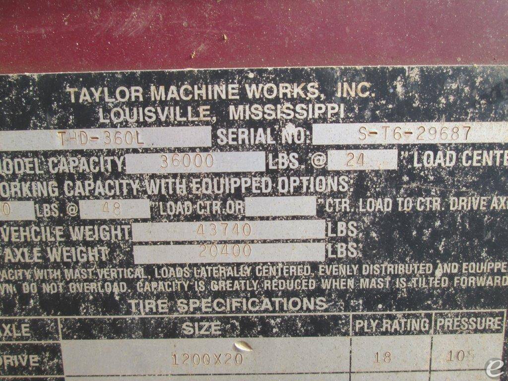 2001 Taylor THD360L