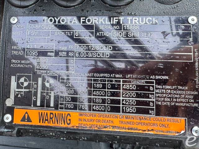 2023 Toyota 50-8FGU25