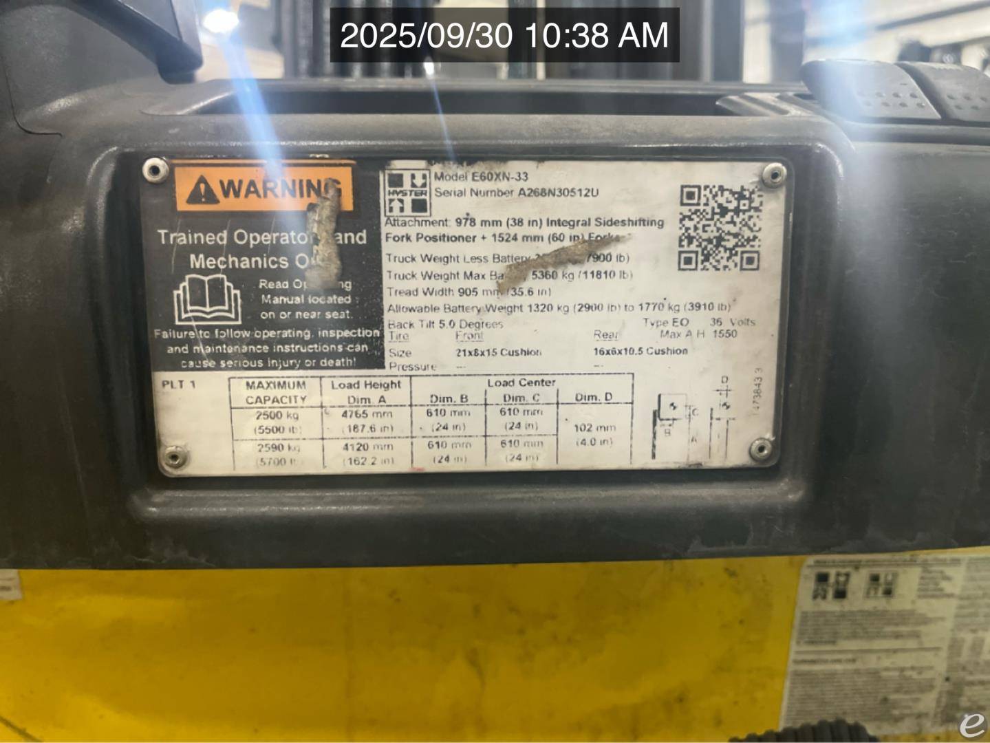 2020 Hyster E60XN