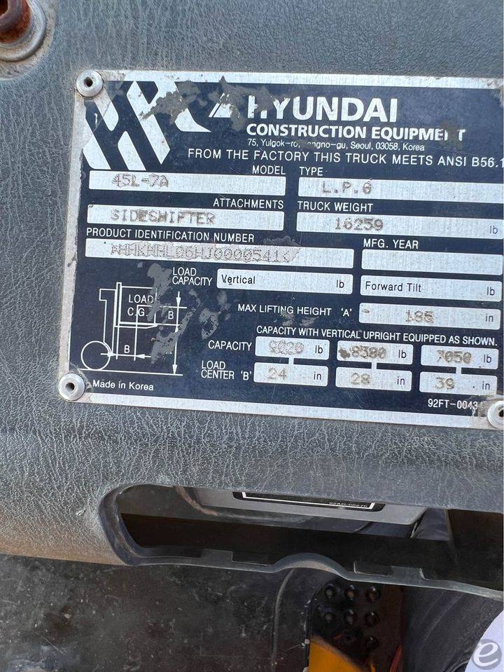 2018 Hyundai 45L-7A