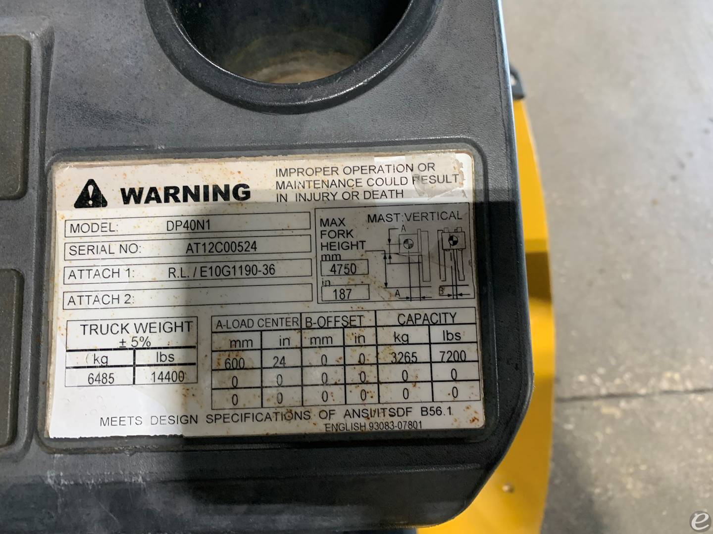 2017 Cat                                       DP40N1  Diesel Forklift - 123Forklift