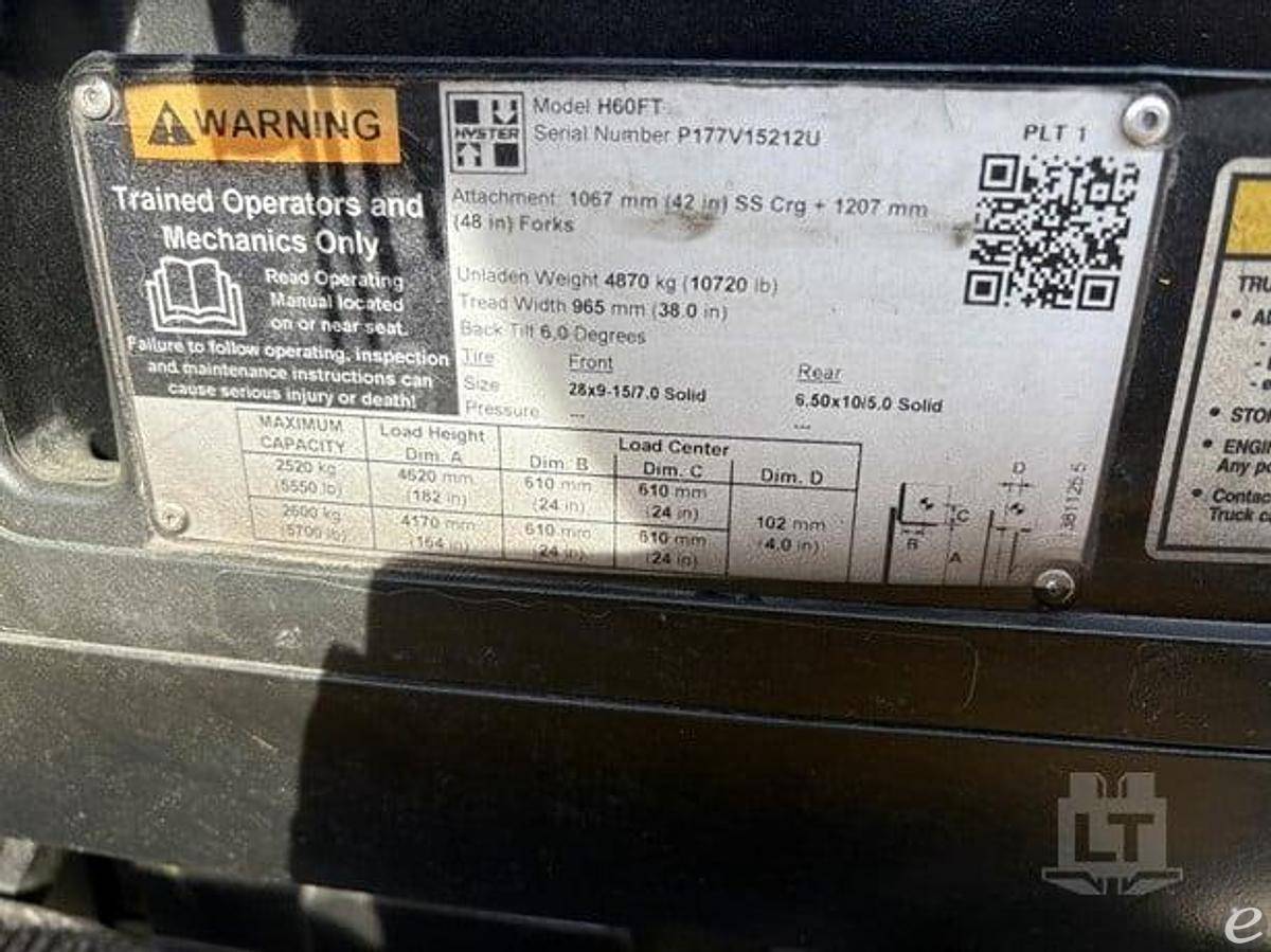 2020 Hyster H60FT