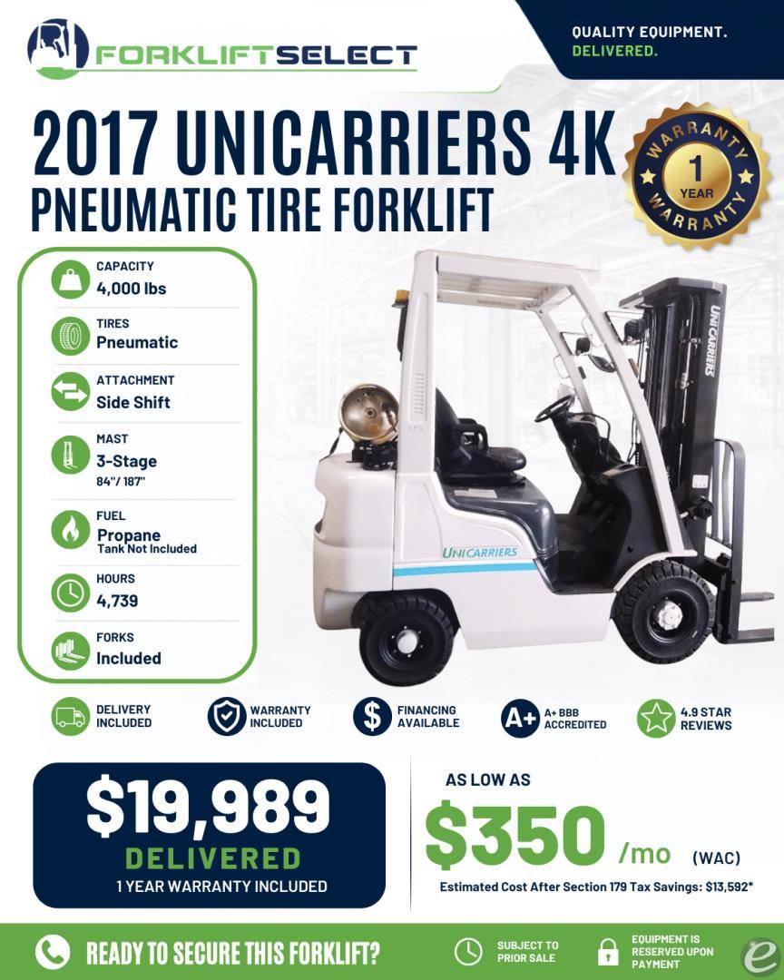 2017 Unicarriers MP1F1A20LV