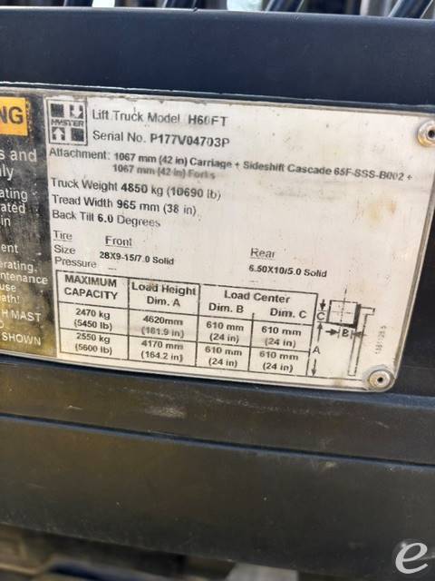 2016 Hyster H60FT