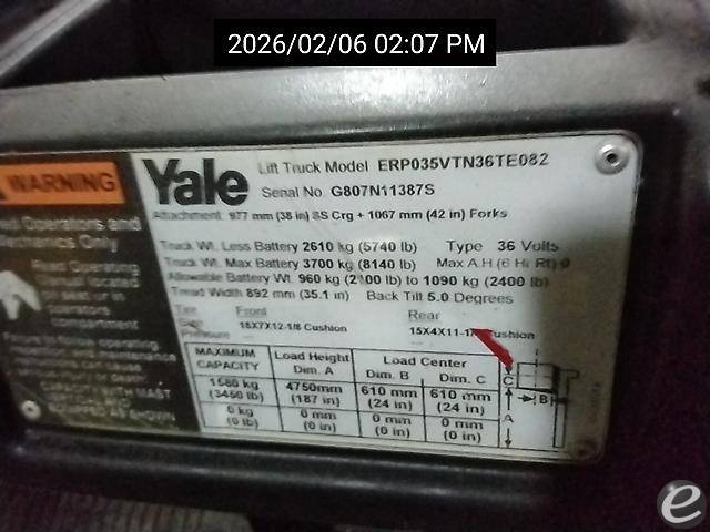 2018 Yale ERP035VT