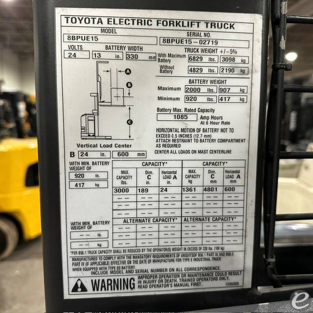 2019 Toyota 8BPUE15