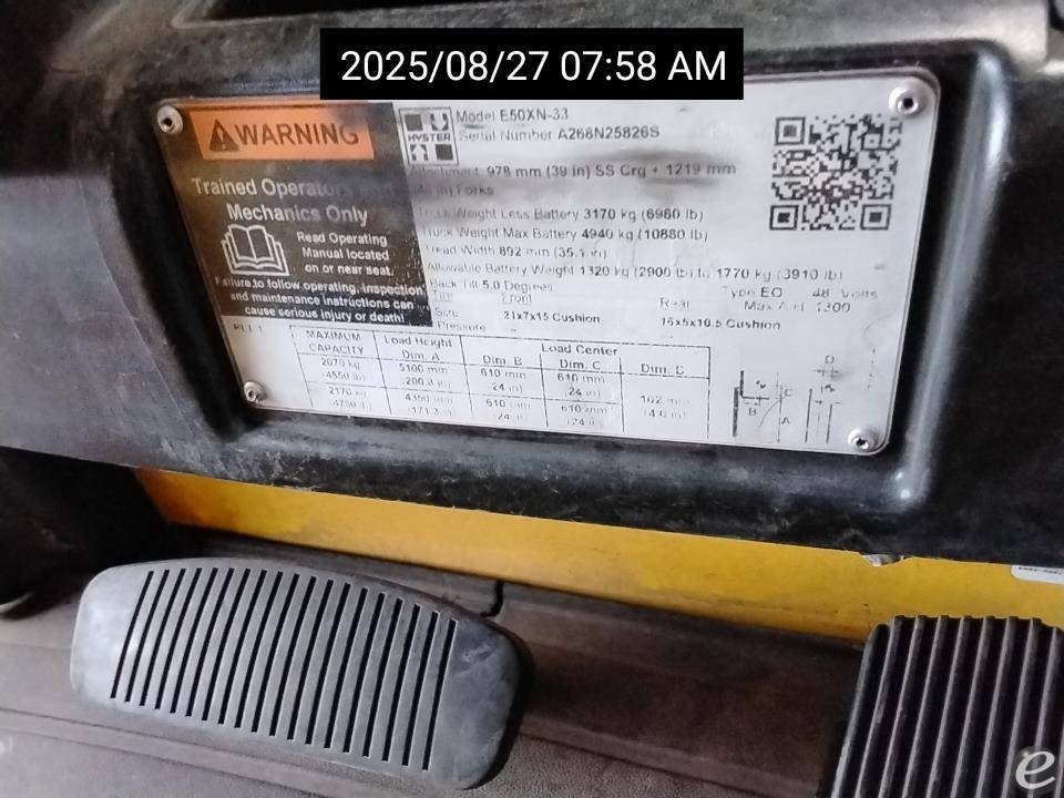 2018 Hyster E50XN