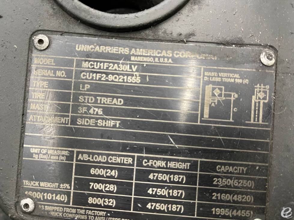 2020 Unicarriers CF60