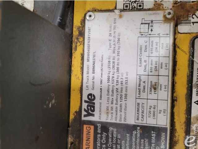 2013 Yale MSW040-F Electric Forklift - 123Forklift