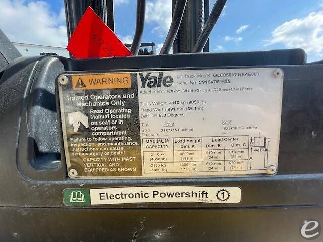 2018 Yale GC050VX LP Gas Forklift - 123Forklift