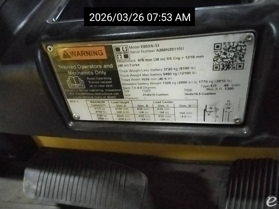 2020 Hyster E60XN