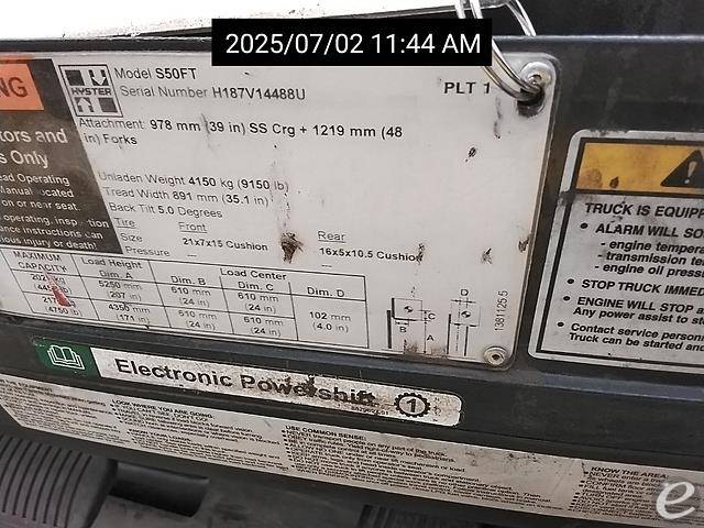 2020 Hyster S50FT