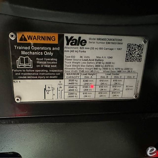 2022 Yale NR045EC