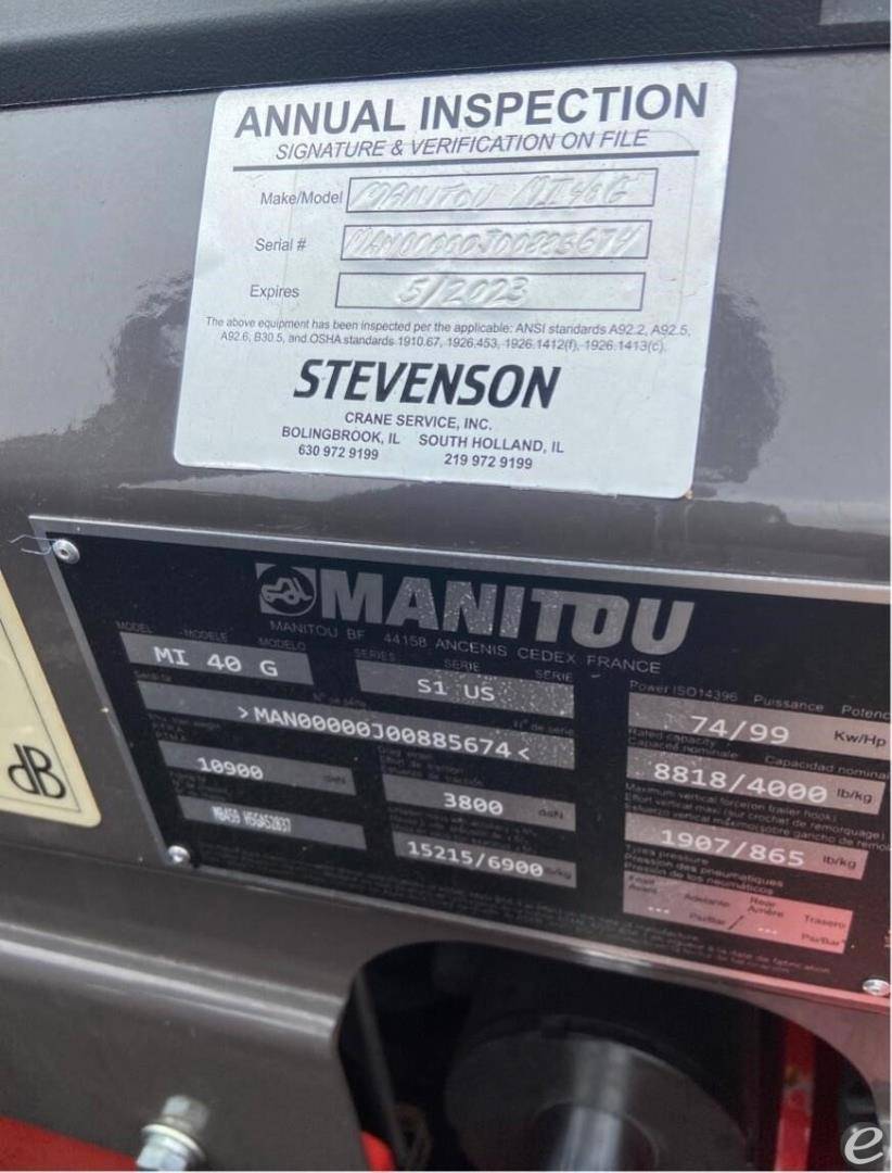 2022 Manitou MI40G