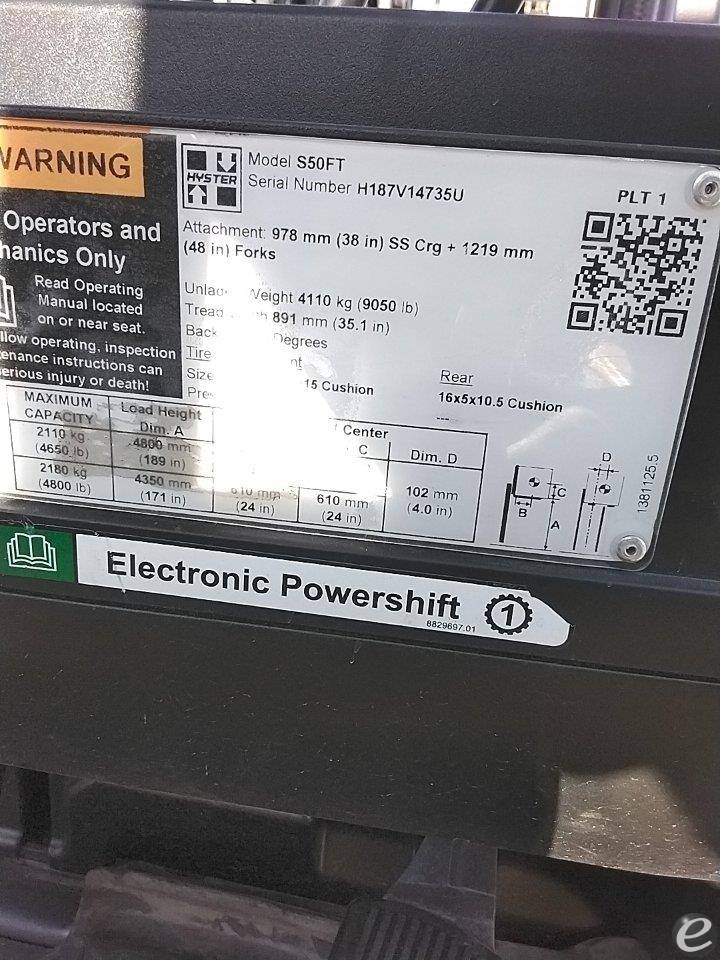 2020 Hyster S50FT