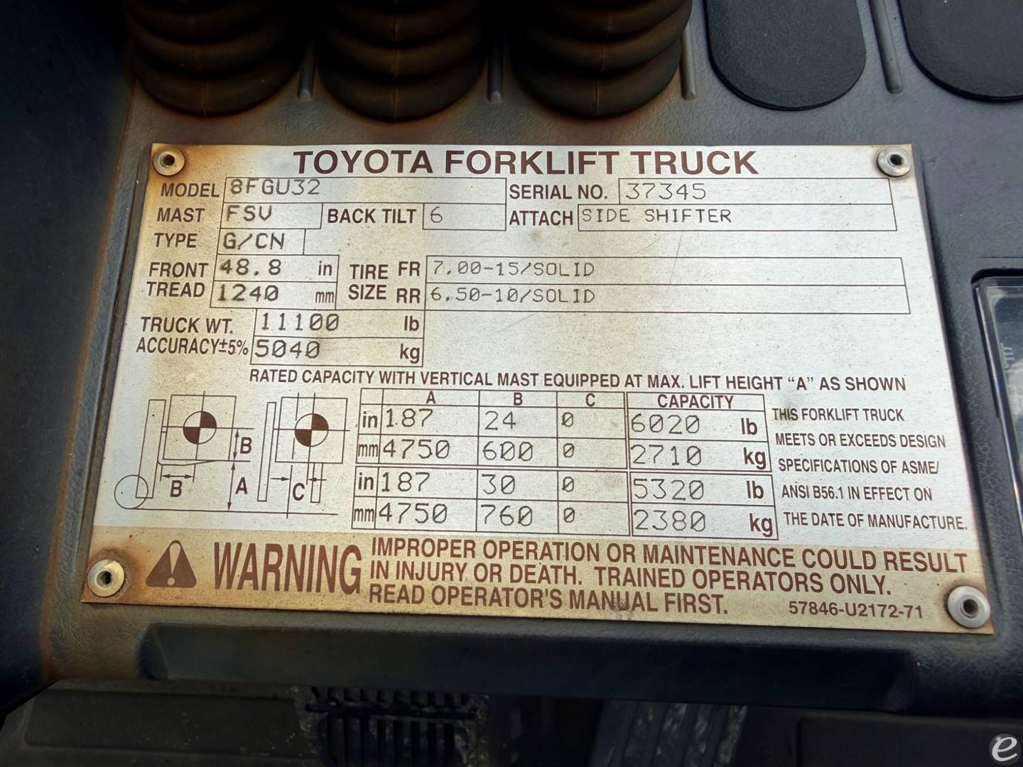2013 Toyota 8FGU32