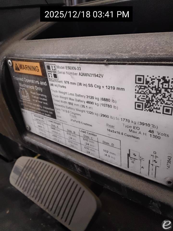 2021 Hyster E50XN