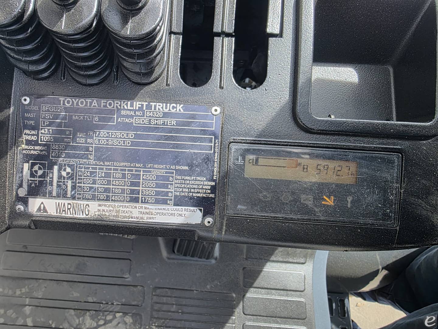 2019 Toyota 8FGU25